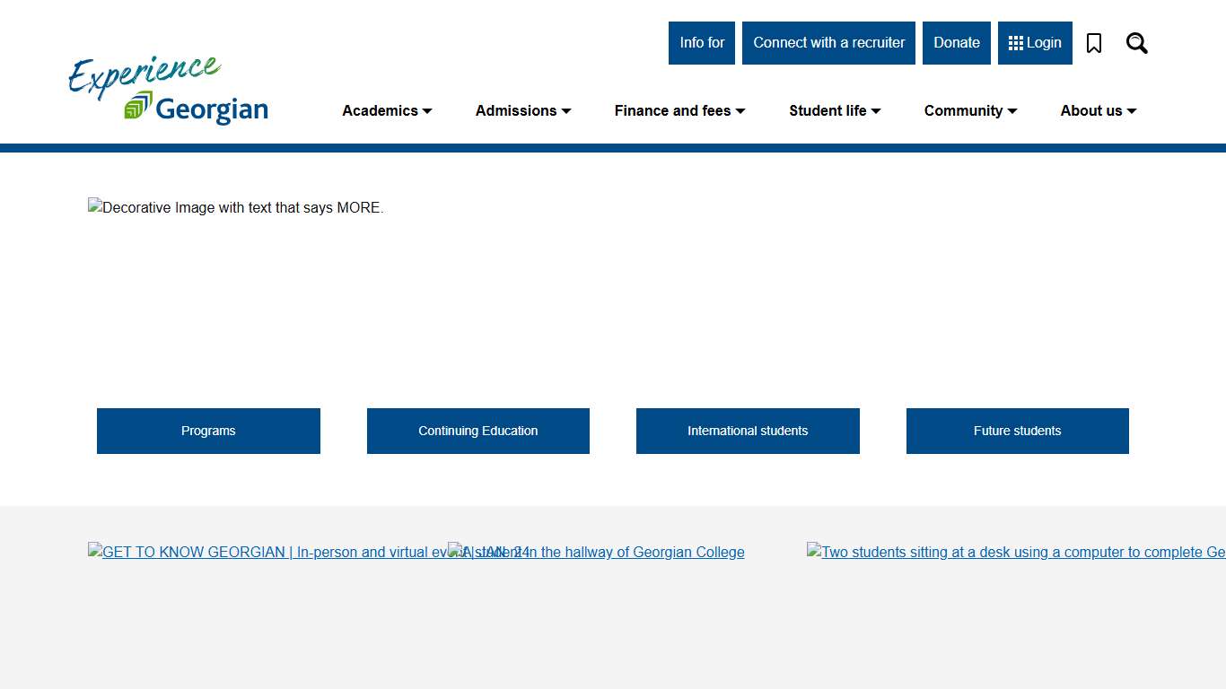 Georgian College - Experience MORE.