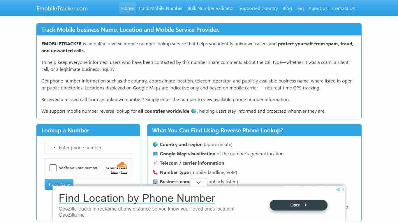 Mobile Number Tracker Find Owner Name and Location on Google Map.